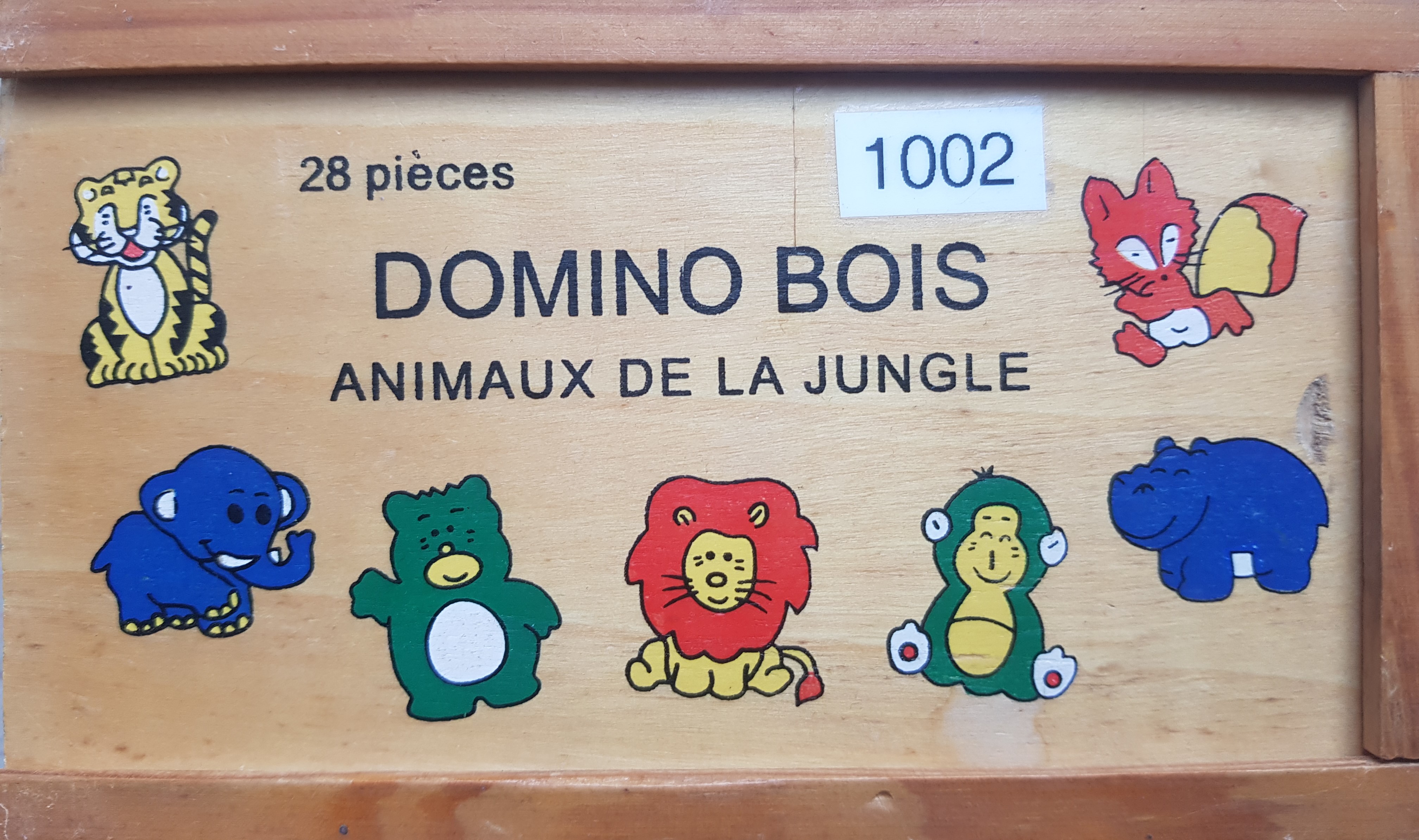 Dominos bois - Animaux de la jungle
