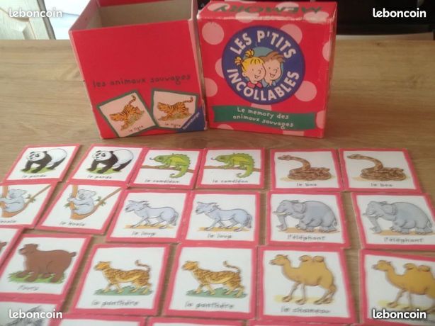 Les P'tits Incollables - Le Memory des Animaux Sauvages